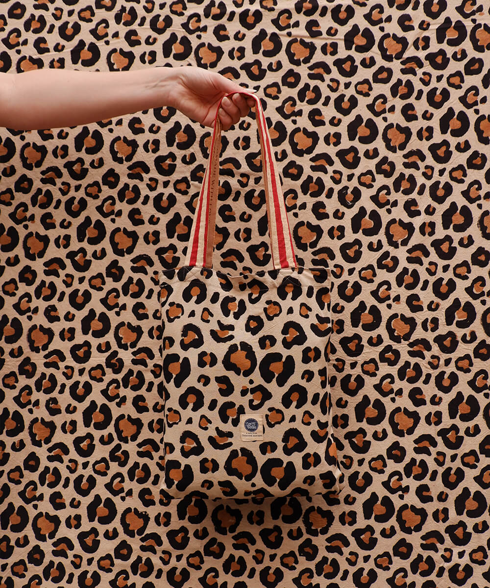 Blockprintad duk Leo 140x240 cm