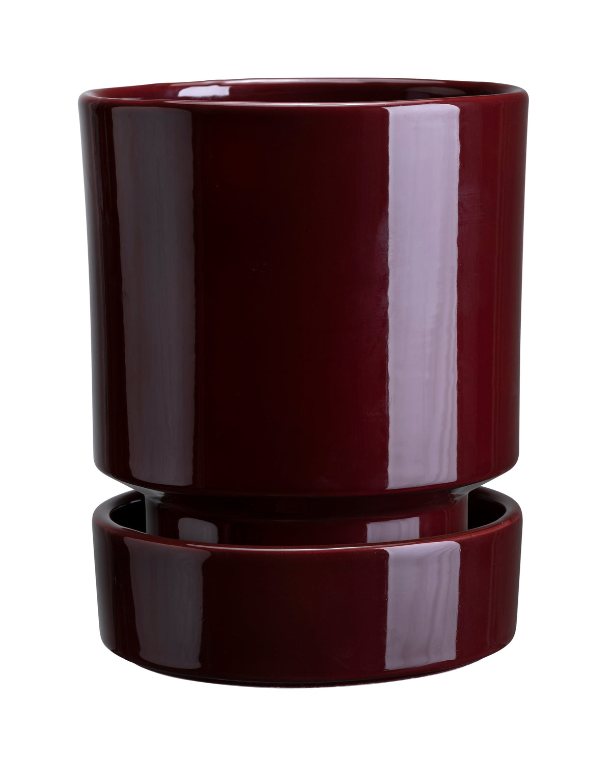 Glaserad kruka Deep Burgundy